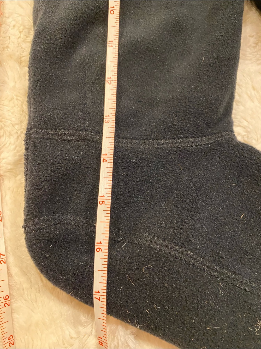 Hunter Black Faux Fur Cuff Boot Socks size Large tall - Picture 6 of 6